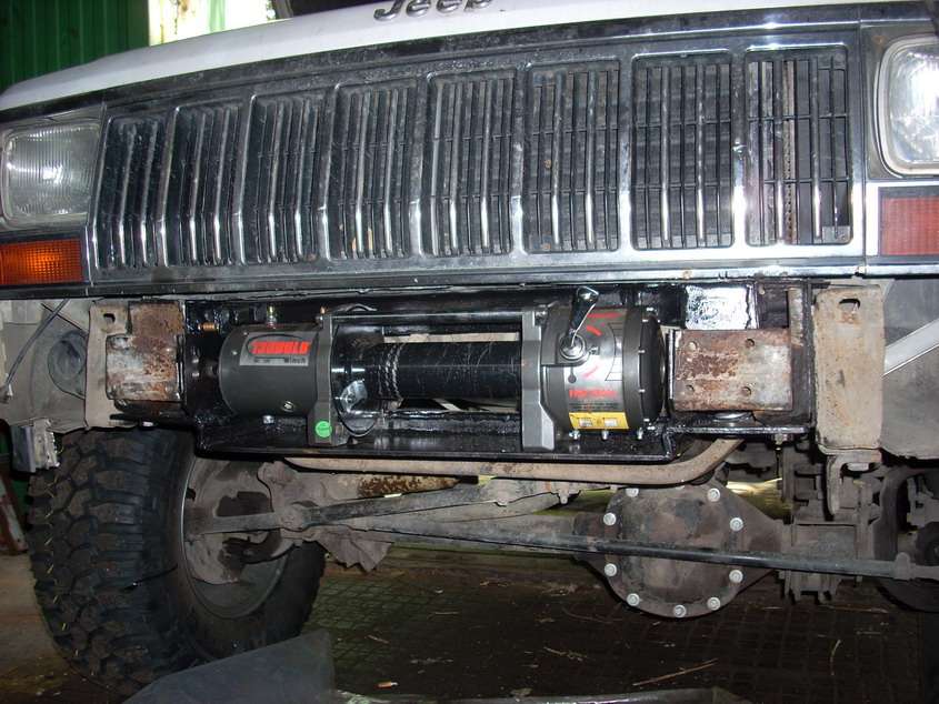 Jeep xj hidden winch bumper